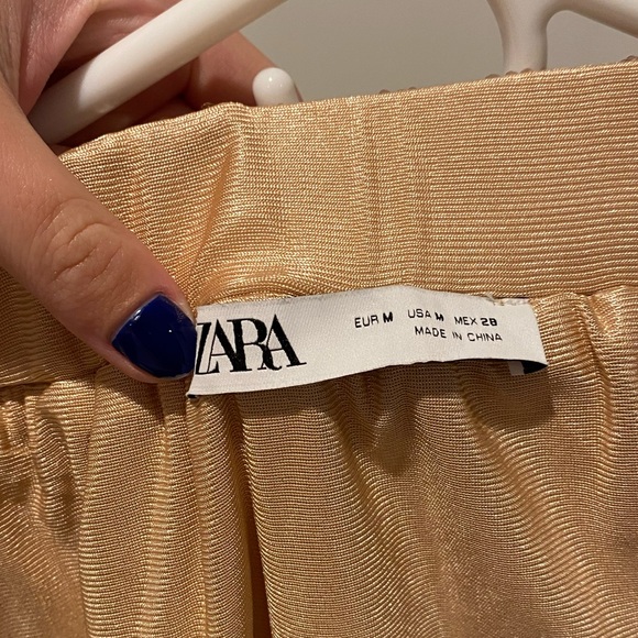 Zara Gold Sequence Blogger Skirt - Picture 3 of 4